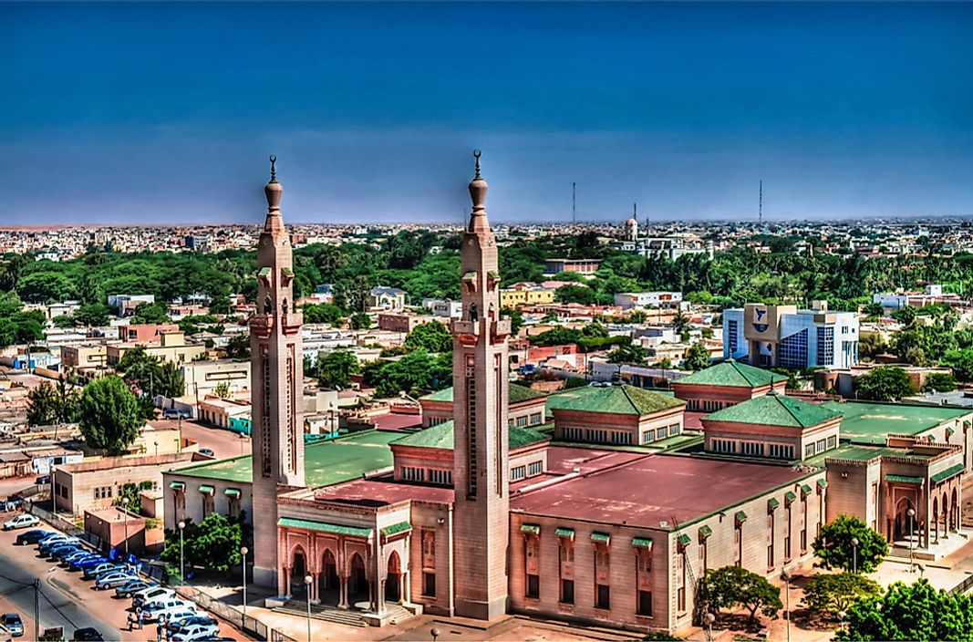 The Saudique Grand Mosque in Nouakchott, Mauritania.