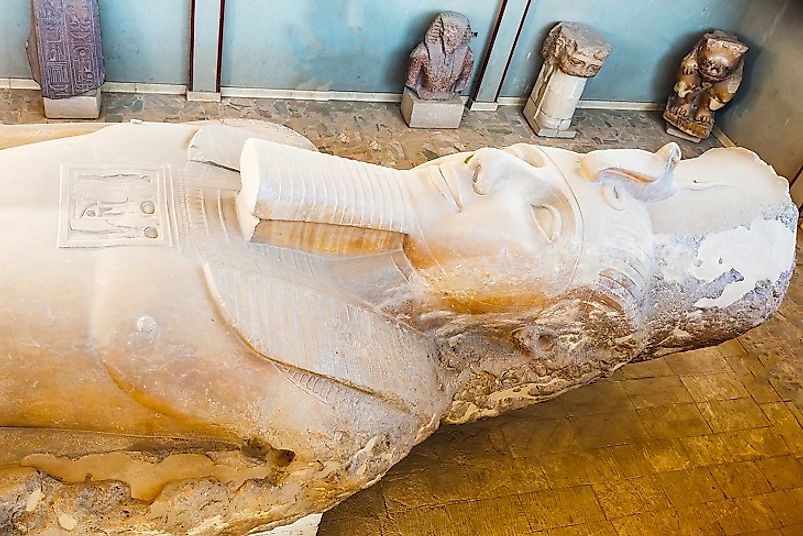 Statue of Ramesses II at Memphis, Egypt.