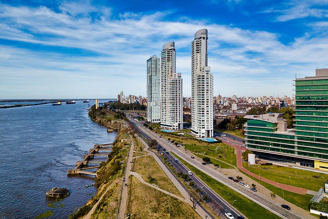 The Parana River in the central Argentine city of Rosario.