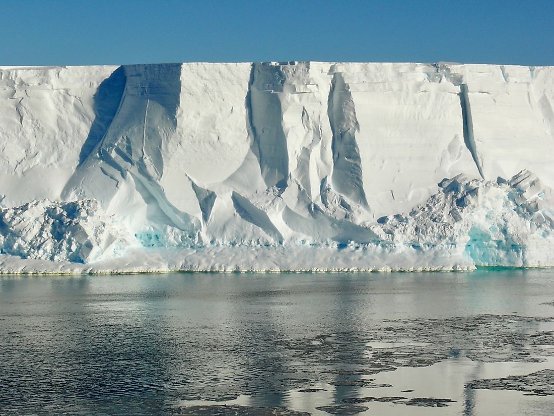 Ross Ice Shelf is the largest ice shelf in Antarctica. 