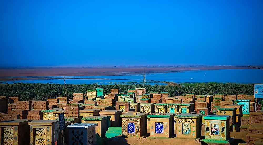 The Wadi Al-Salaam cemetery holds approximately five million bodies to date. Editorial credit: Homo Cosmicos / Shutterstock.com