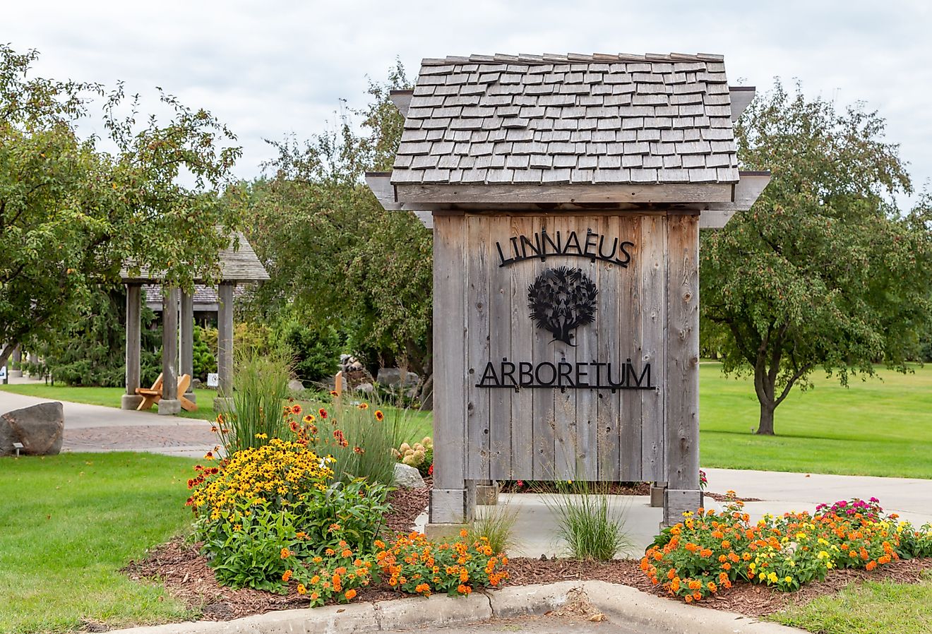 Linnaeus Aboretum on the campus of Gustavus Adolphus College. Image credit Ken Wolter via Shutterstock.