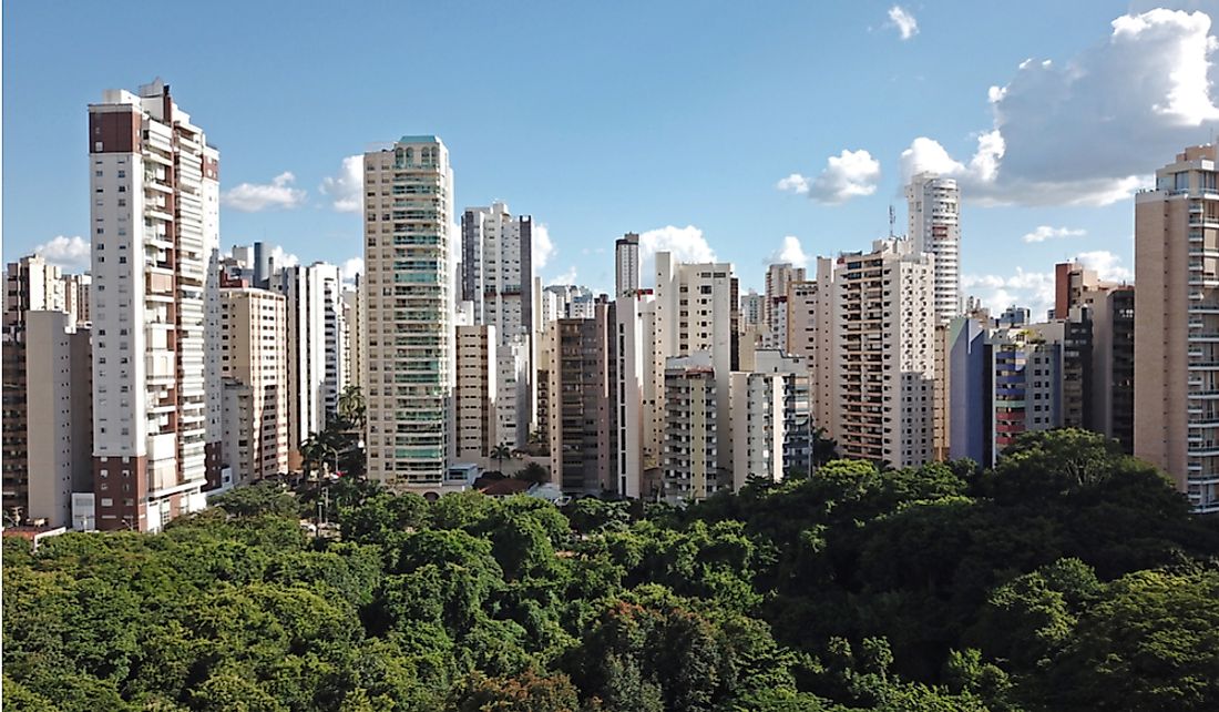 High-rises of Goiânia, Goiás, Brazil. Editorial credit: Rosalba Matta-Machado / Shutterstock.com