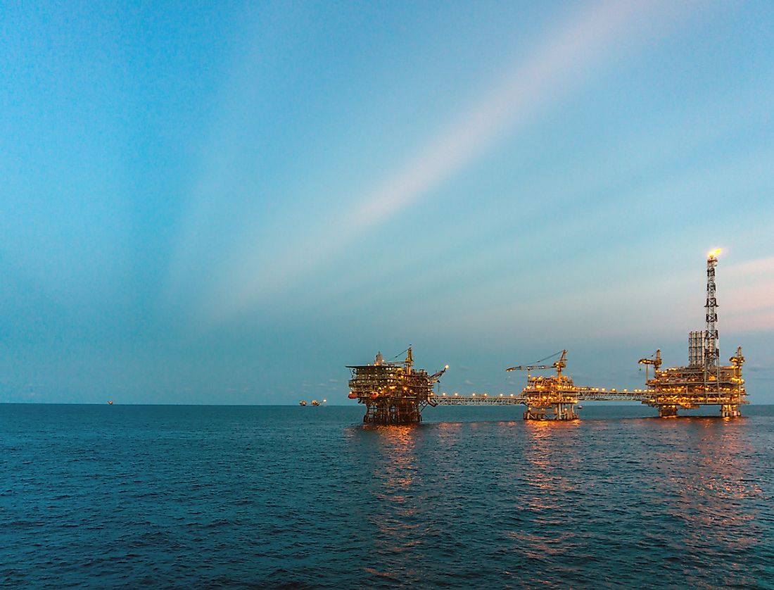 Offshore drilling in Malaysia. 