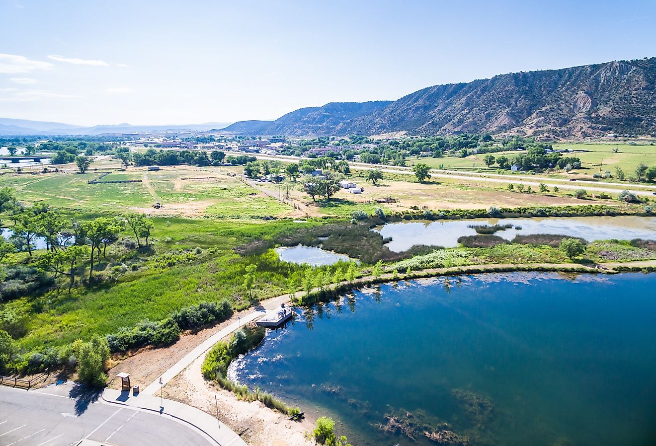 Colorado River at Rifle, Colorado.