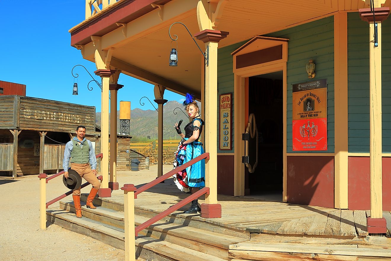 People in costume at Old Tucson in Tucson, Arizona. Image by Fotogro via Shutterstock.
