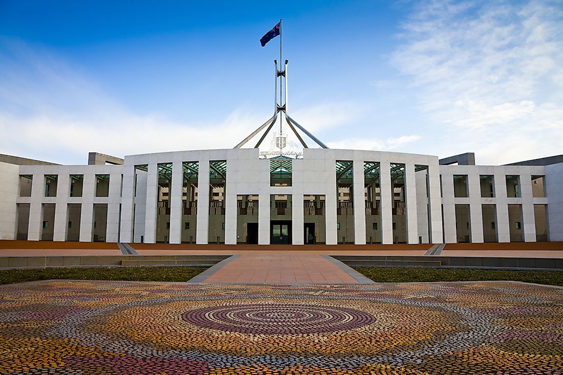 The Australian parliament in Canberra. 