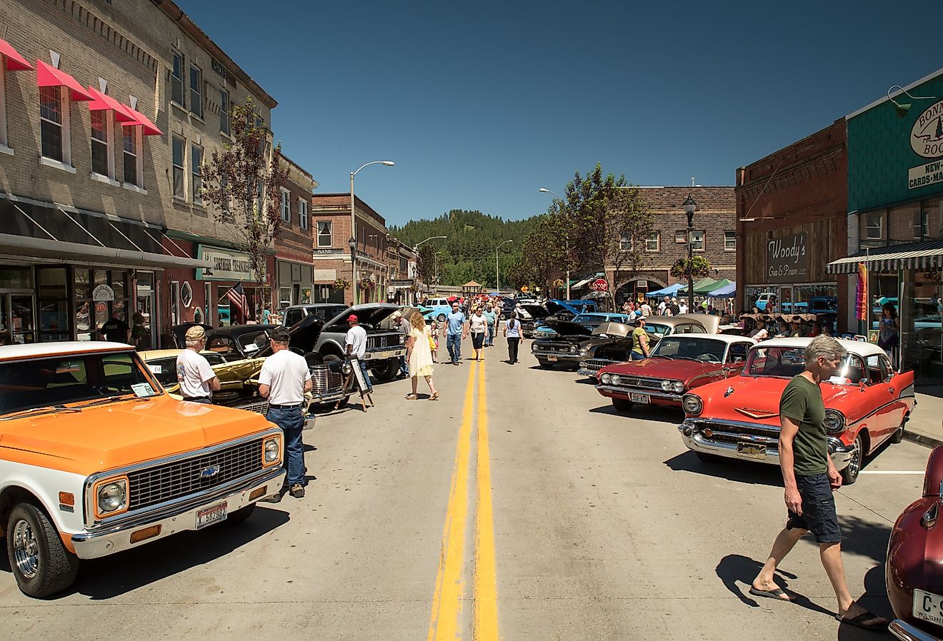 Rod Benders Car Club Show in Bonners Ferry, Idaho. Image credit David J. Mitchell via Shutterstock