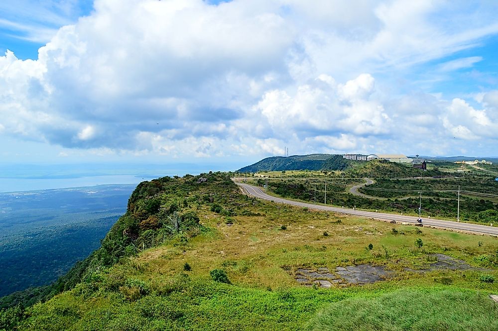 The landscape around Bokor Hill Station.