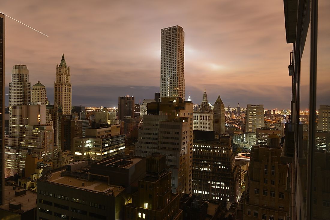 Parts of Manhattan lost power in the aftermath of Hurricane Sandy in 2012.