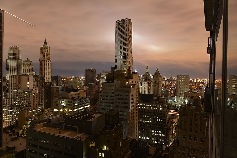 Parts of Manhattan lost power in the aftermath of Hurricane Sandy in 2012.