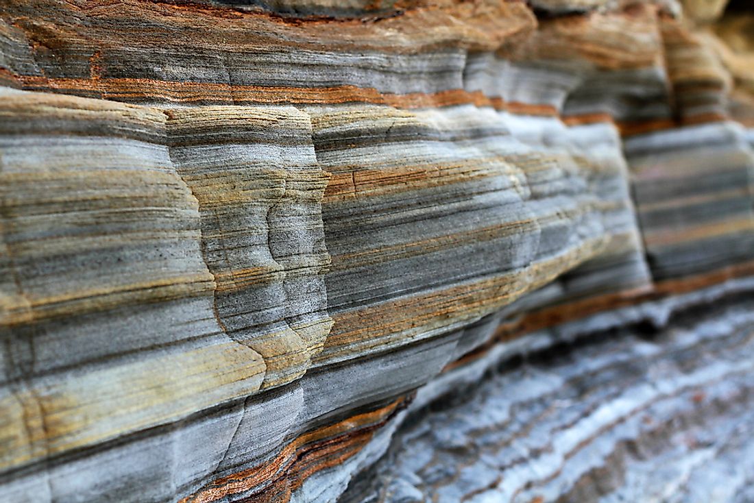 Sedimentary rocks are believed to cover about 73% of the current land on the surface of the earth. 