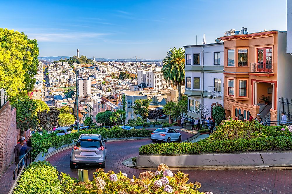 Lombard Street in San Francisco. 