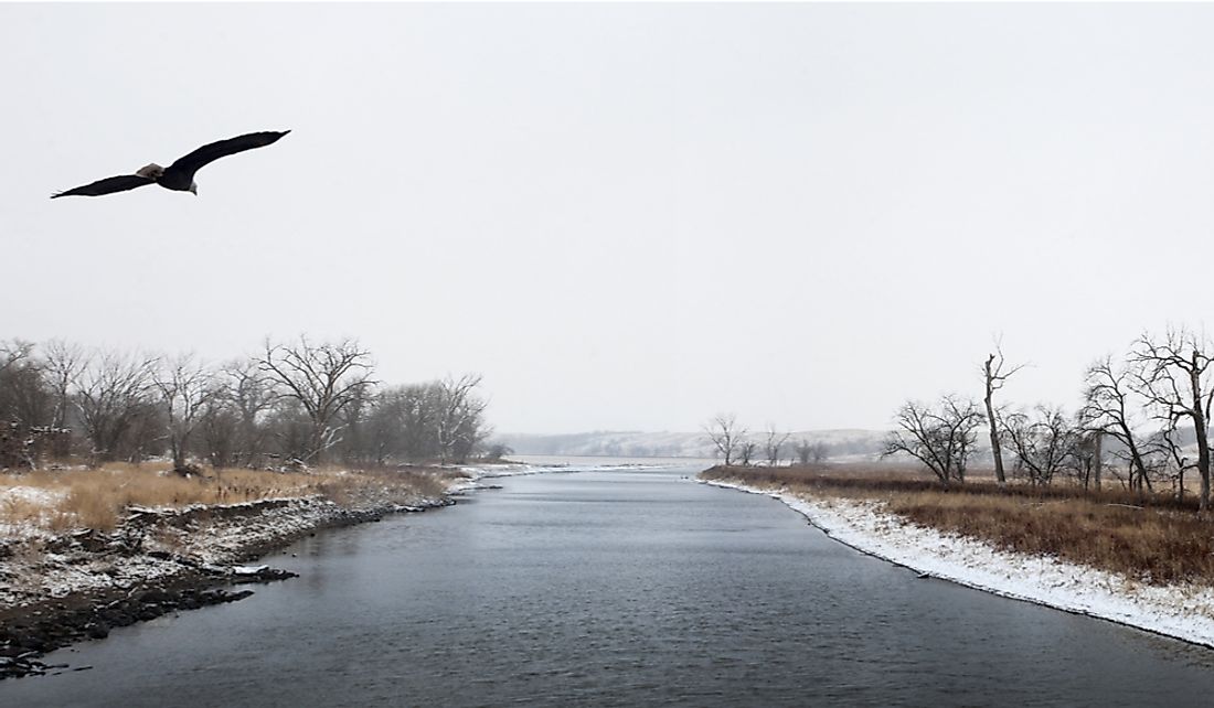 The James River in South Dakota.