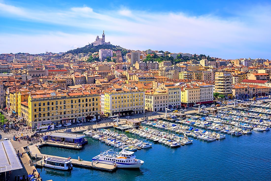 The old port of Marseille, France. 