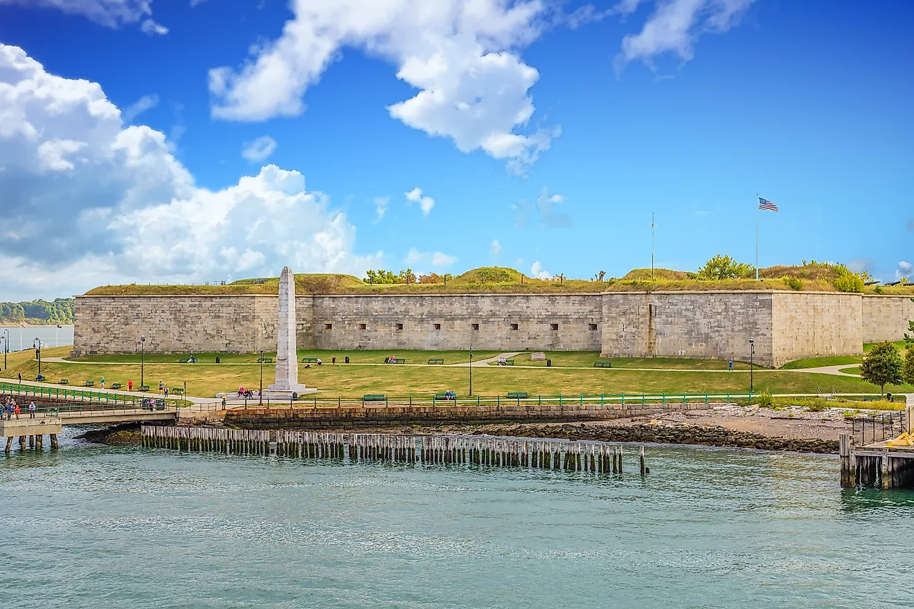 Fort Independence in Boston, Massachusetts.