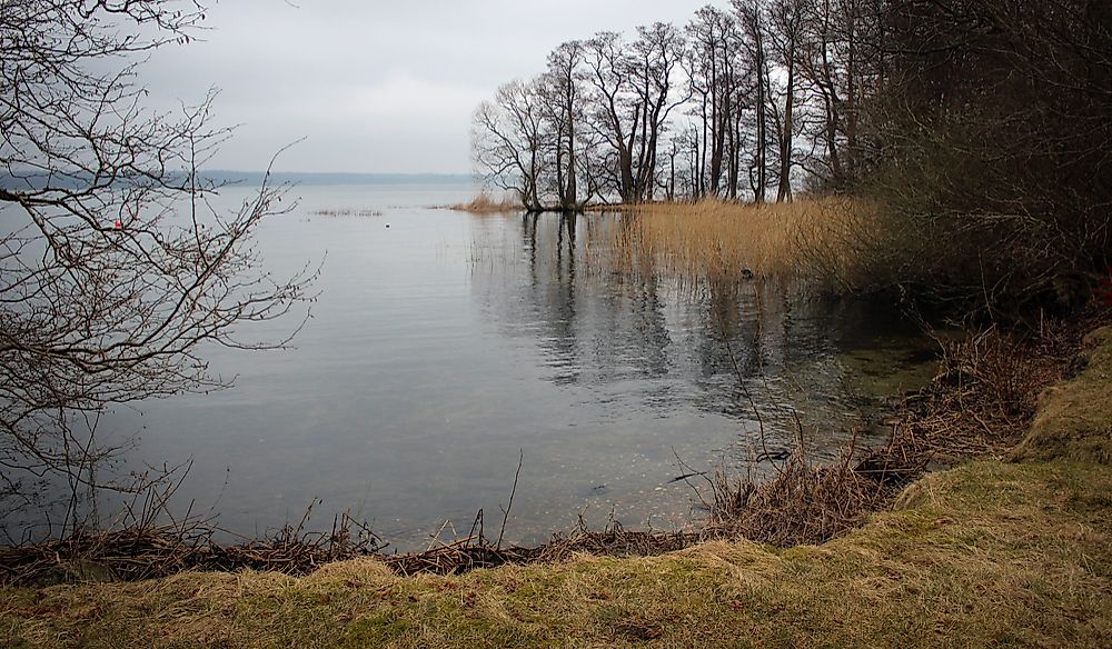 Lake Esrum near Fredensborg Palace on Denmark's Zealand Island.