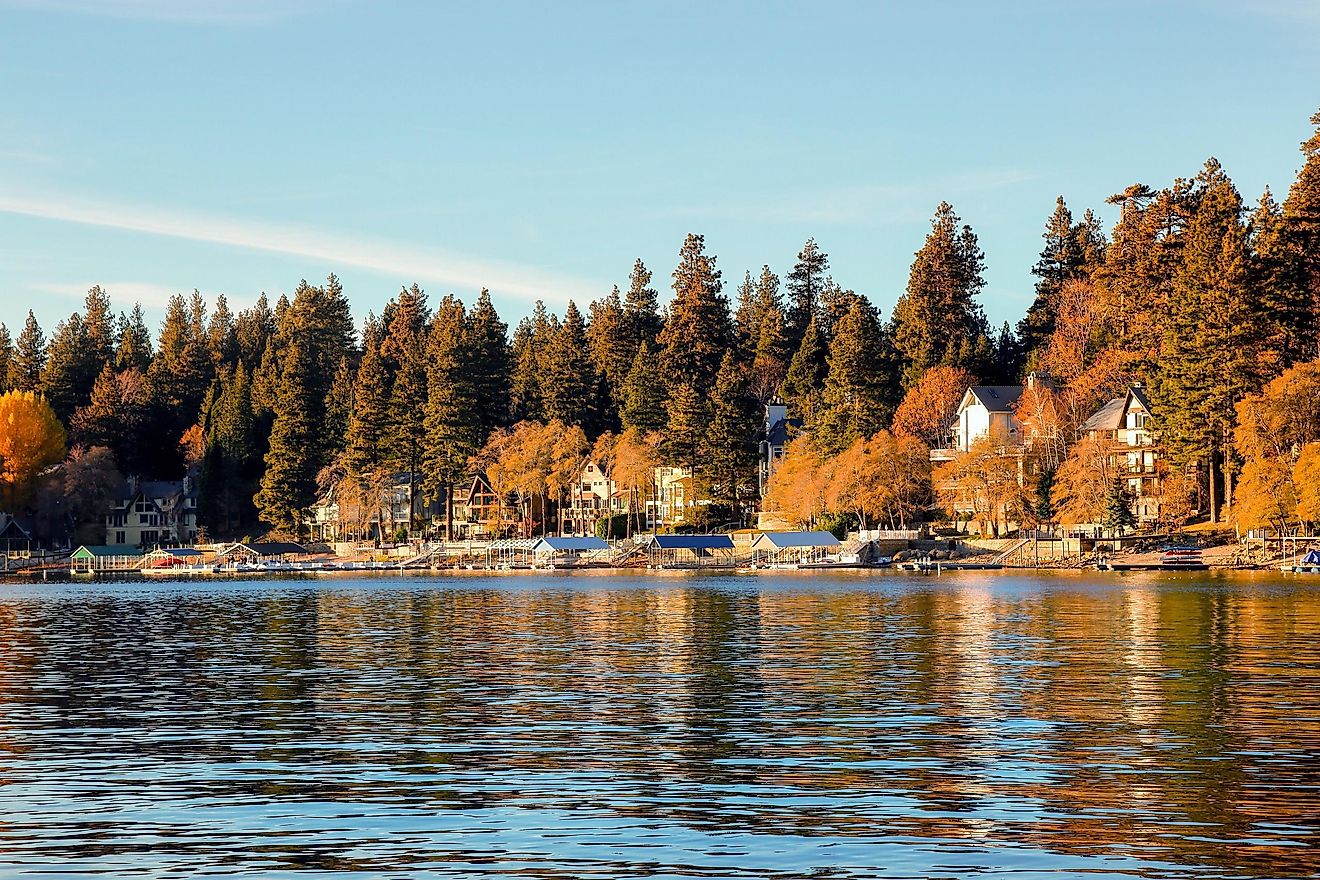 lake arrowhead in California during fall