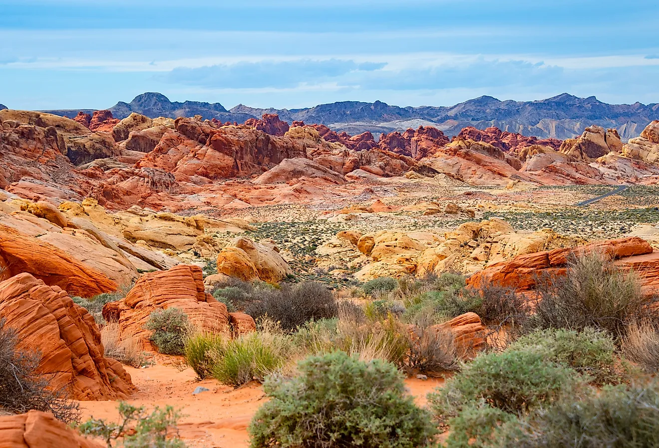 Valley of Fire State Park in the Mojave Desert near Las Vegas, Nevada. 