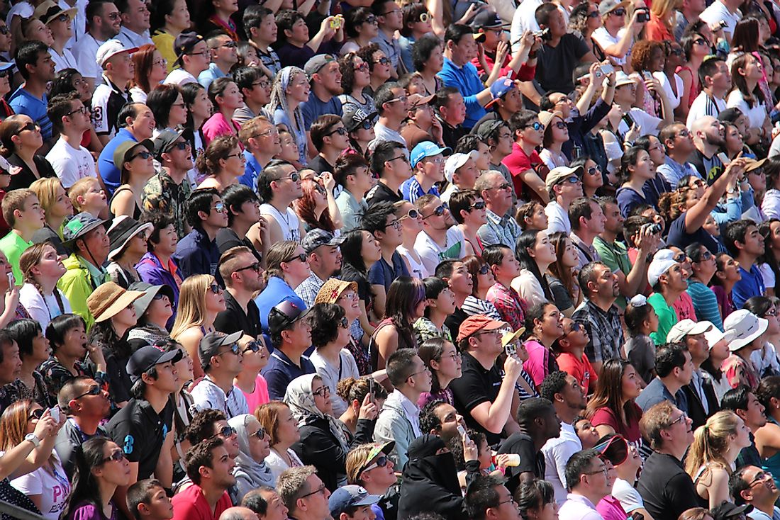 A crowd of people in Los Angeles, California. Editorial credit: Supannee_Hickman / Shutterstock.com. 