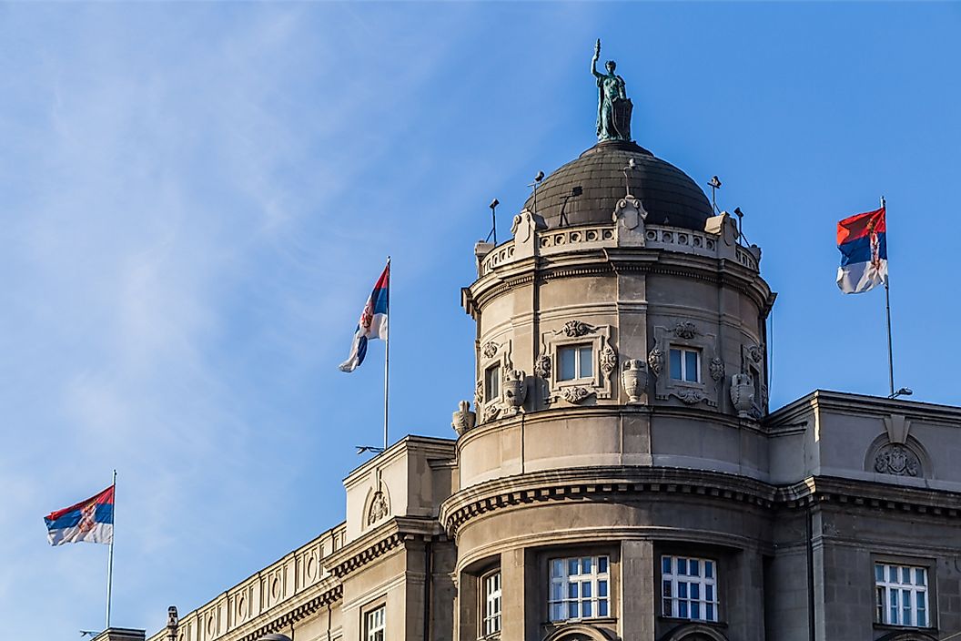 Building of the Government of Serbia located in Belgrade.