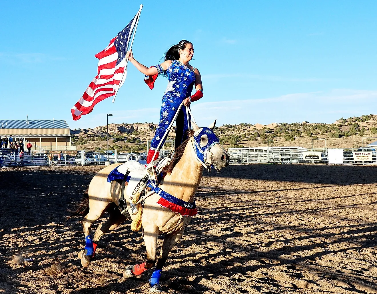 Old Abiquiu - Rio Arriba County Fairgrounds, El Rito Highway in Abiquiu, New Mexico. Image credit Larry Lamsa, CC BY 2.0 <https://creativecommons.org/licenses/by/2.0>, via Wikimedia Commons