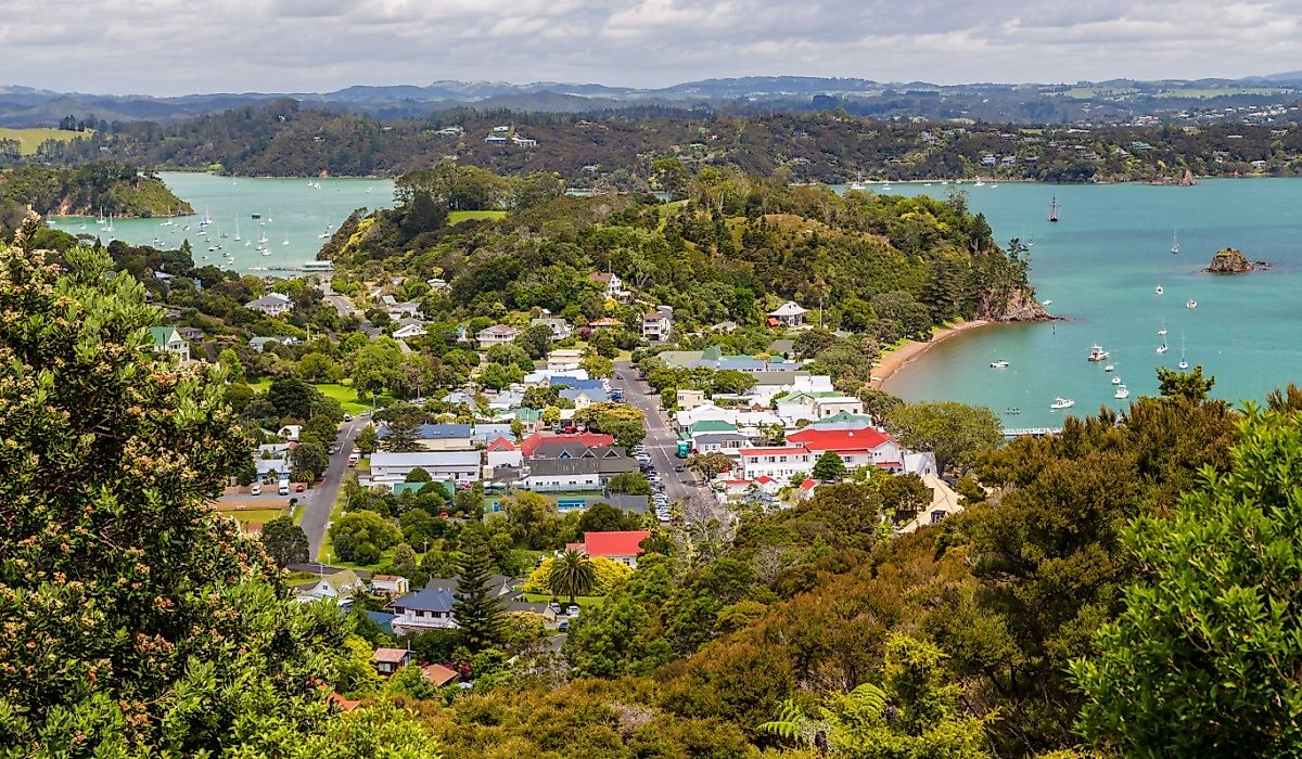 Overlooking Russell, New Zealand.