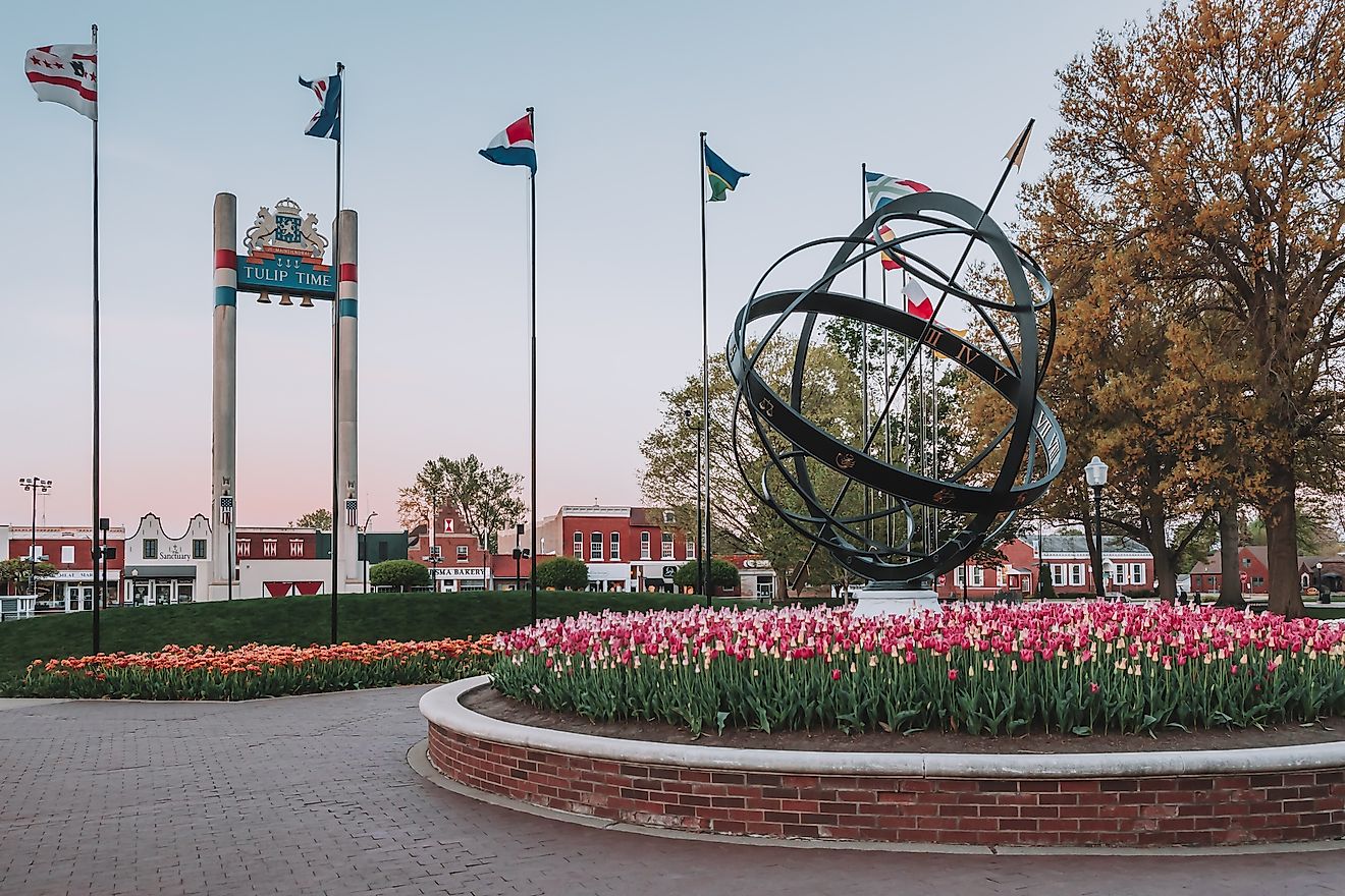 The Central Park in Pella, Iowa.