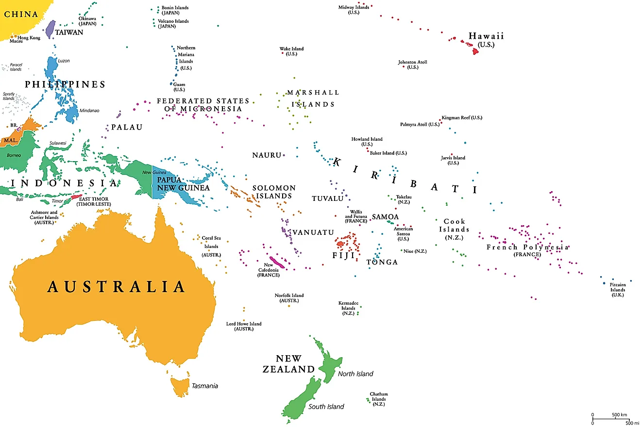 What Is Oceania? - WorldAtlas