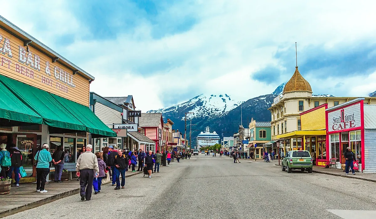 Skagway is a borough in Alaska with a full time population of about 1,000 people. Via Shutterstock / Darryl Brooks