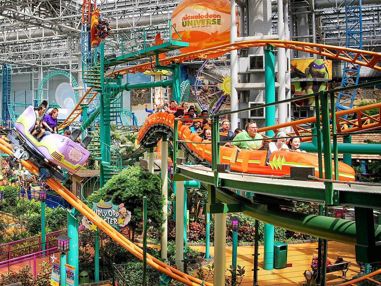 Nickelodeon Universe. Image credit: Esperanza Casso/Shutterstock.com