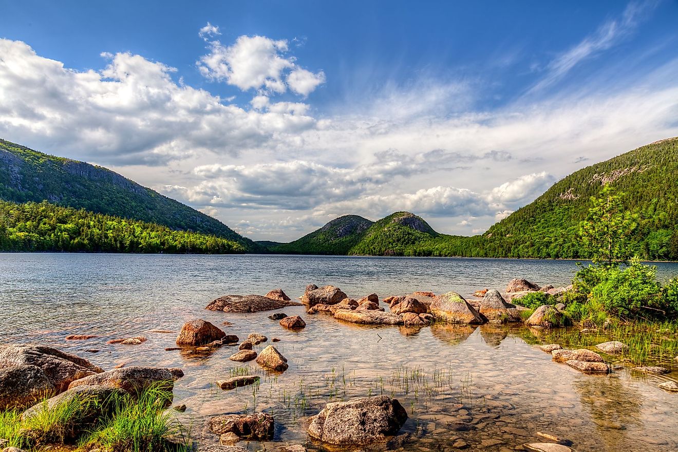 Jordan Pond in Acadia National Park, Maine.