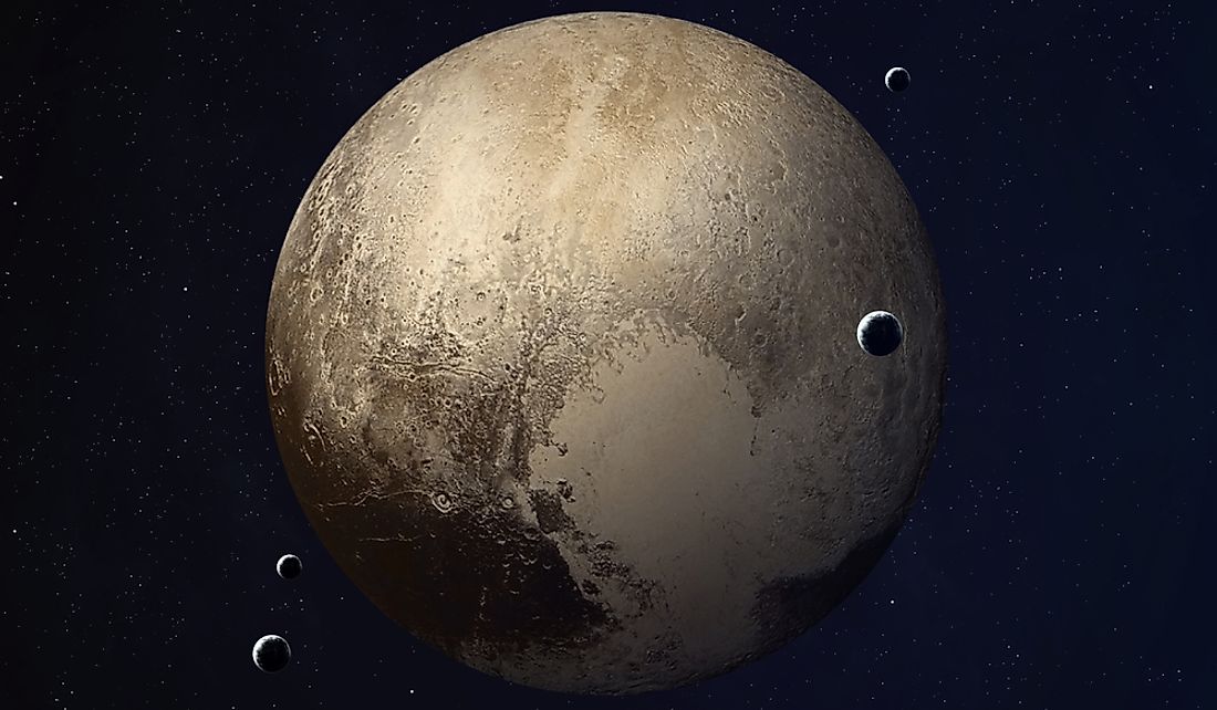 The moons of Pluto.