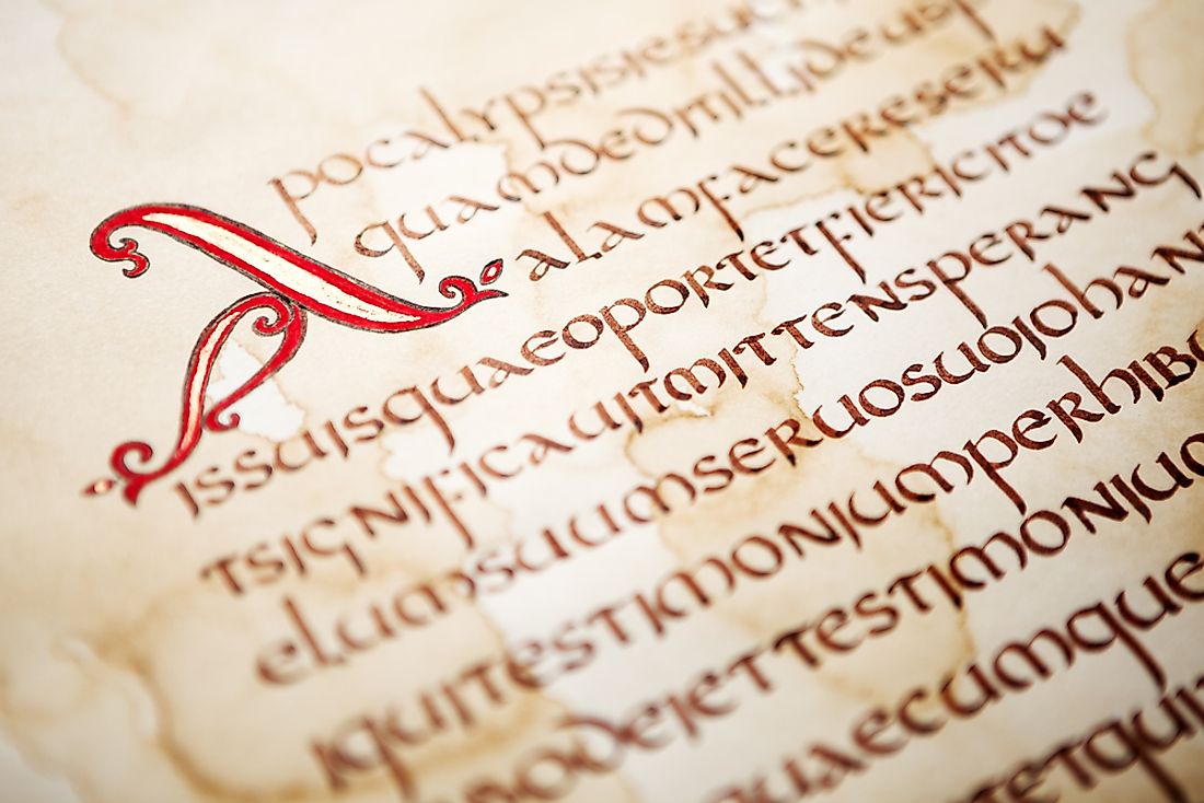 The Latin script is the most common type found in the world. 