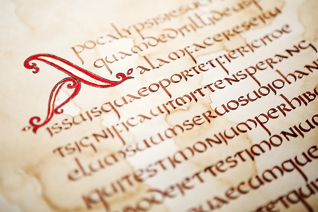 The Latin script is the most common type found in the world. 