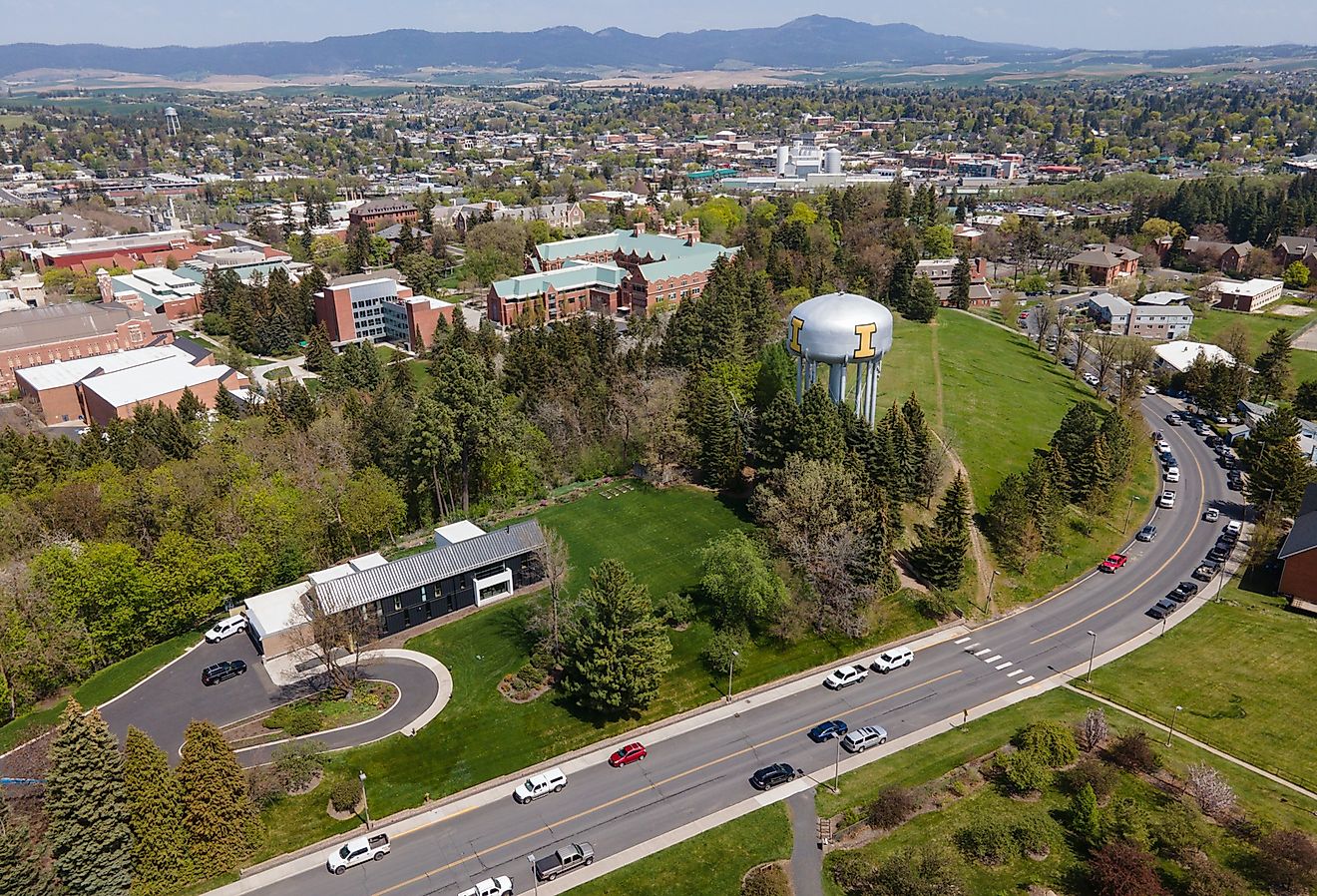 Overlooking Moscow, Idaho.