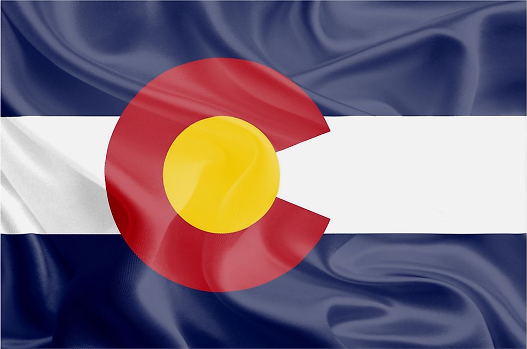 The state flag of Colorado.