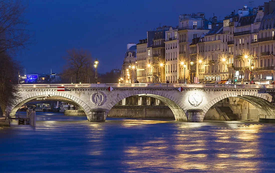 The Pont Michel, where police officers are said to have thrown protestors off of, leading to their drowning.