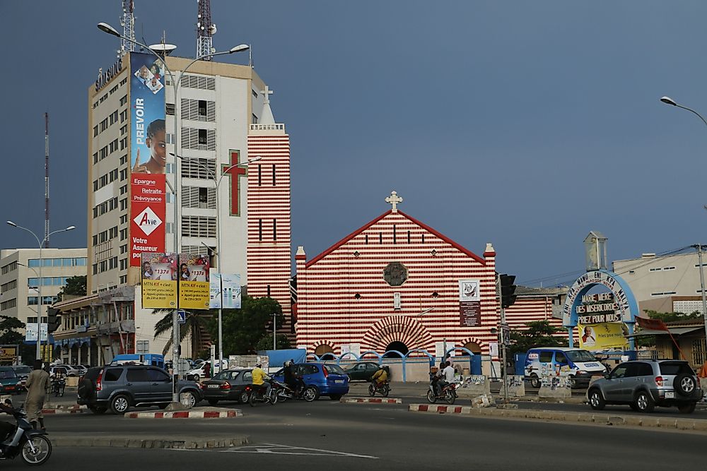 Cotonou Cathedral, Benin. Editorial credit: Cora Unk Photo / Shutterstock.com. 