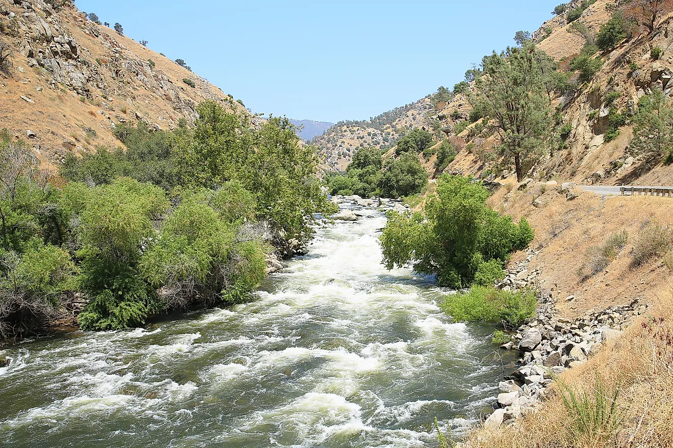 Kern River near Bakersfield in California. 