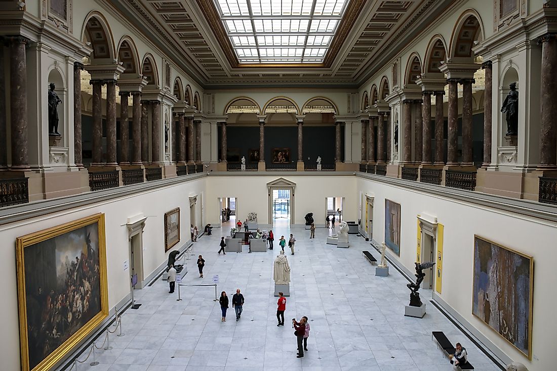 The Landscape with the Fall of Icarus hangs in the Royal Museums of Fine Arts of Belgium in Brussels.  Editorial credit: Noyan Poyraz Yalcin / Shutterstock.com