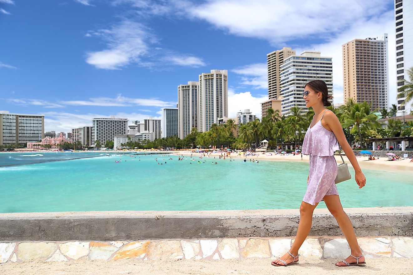 Waikiki beach, Honolulu, Hawaii.