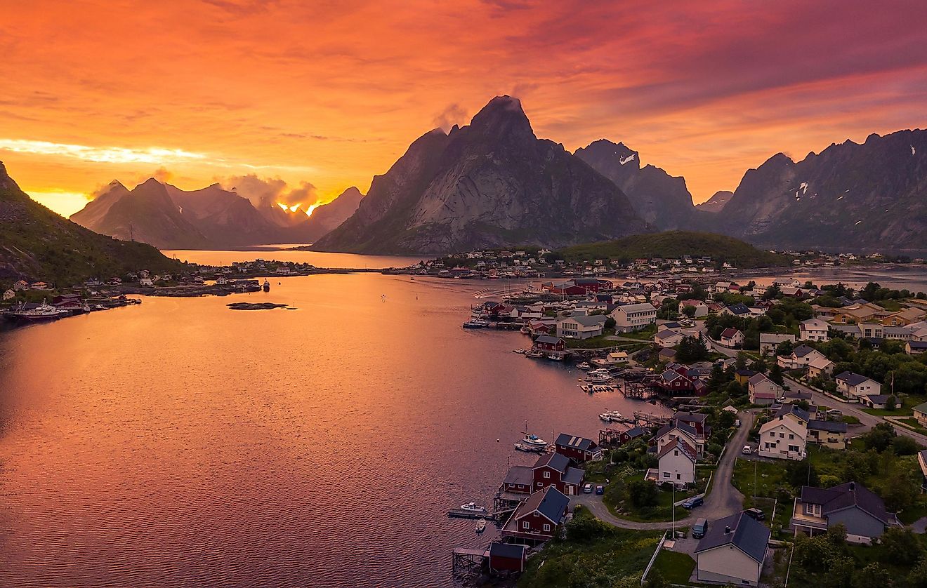 The midnight sun in Norway