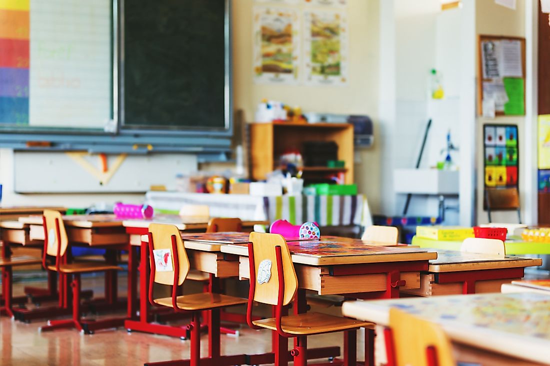 Not all children around the world are able to attend primary school.