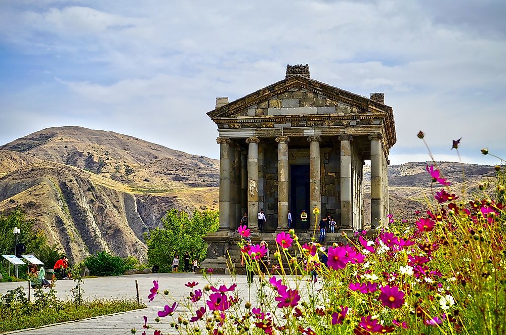 The Garni Pagan Temple in Armenia. 