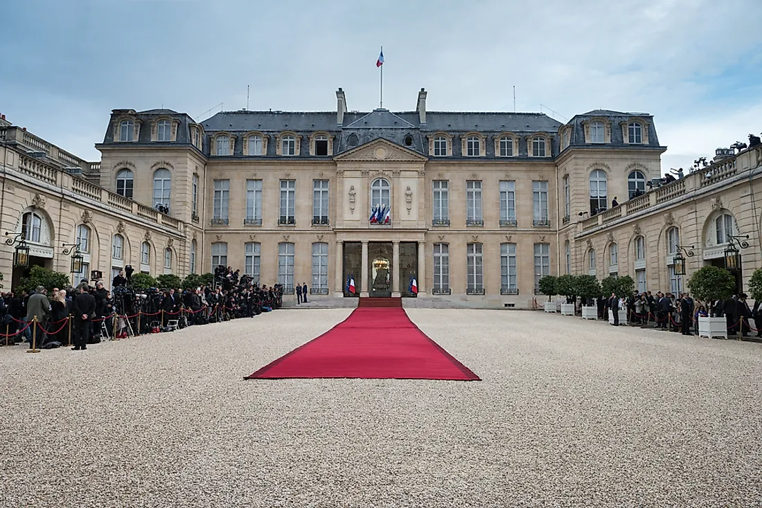 The Élysée Palace. Editorial credit: Frederic Legrand - COMEO / Shutterstock.com.