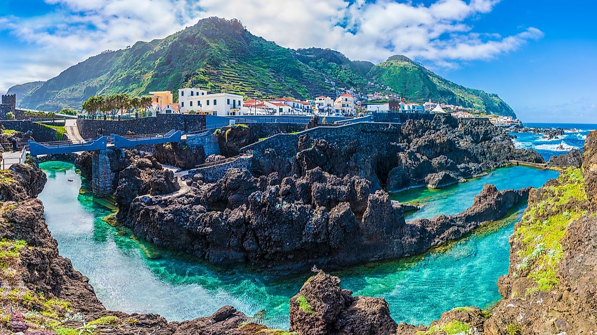 Porto Moniz, Madeira, Portugal.