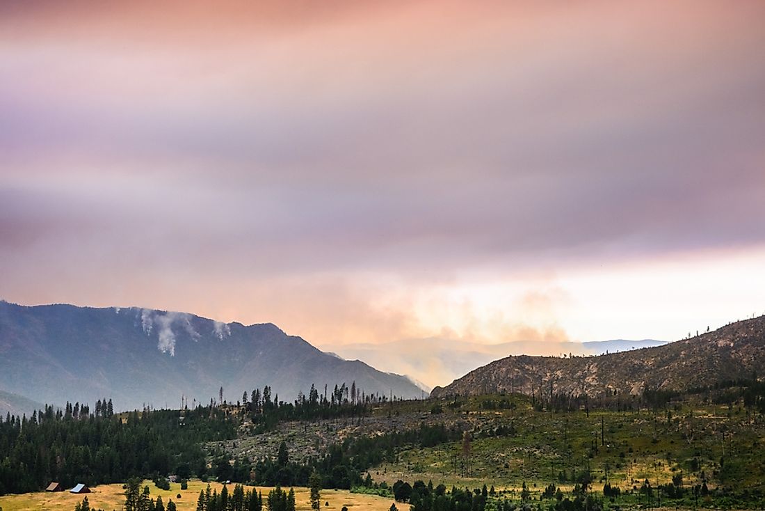 The Ferguson Fire is currently burning in Yosemite National Park. Photo credit: Shutterstock.