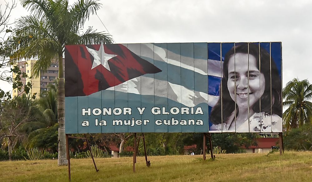 Women's political rights are protected under the Cuban constitution. Editorial credit: BobNoah / Shutterstock.com