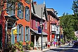 Downtown street in Jim Thorpe, Pennsylvania. Image credit EQRoy via Shutterstock.com